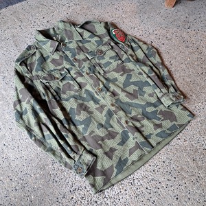 80's~90's ブルガリア軍 スプリンター迷彩 フィールドシャツジャケット used [208060]