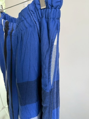 3) ワイドパンツ ロング ポケット コットン  BL/NV●  玉木新雌 tamaki niime