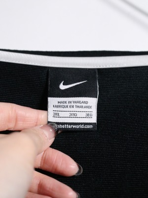 "NIKE" XXXL super wide silhouette b × w color track jacket