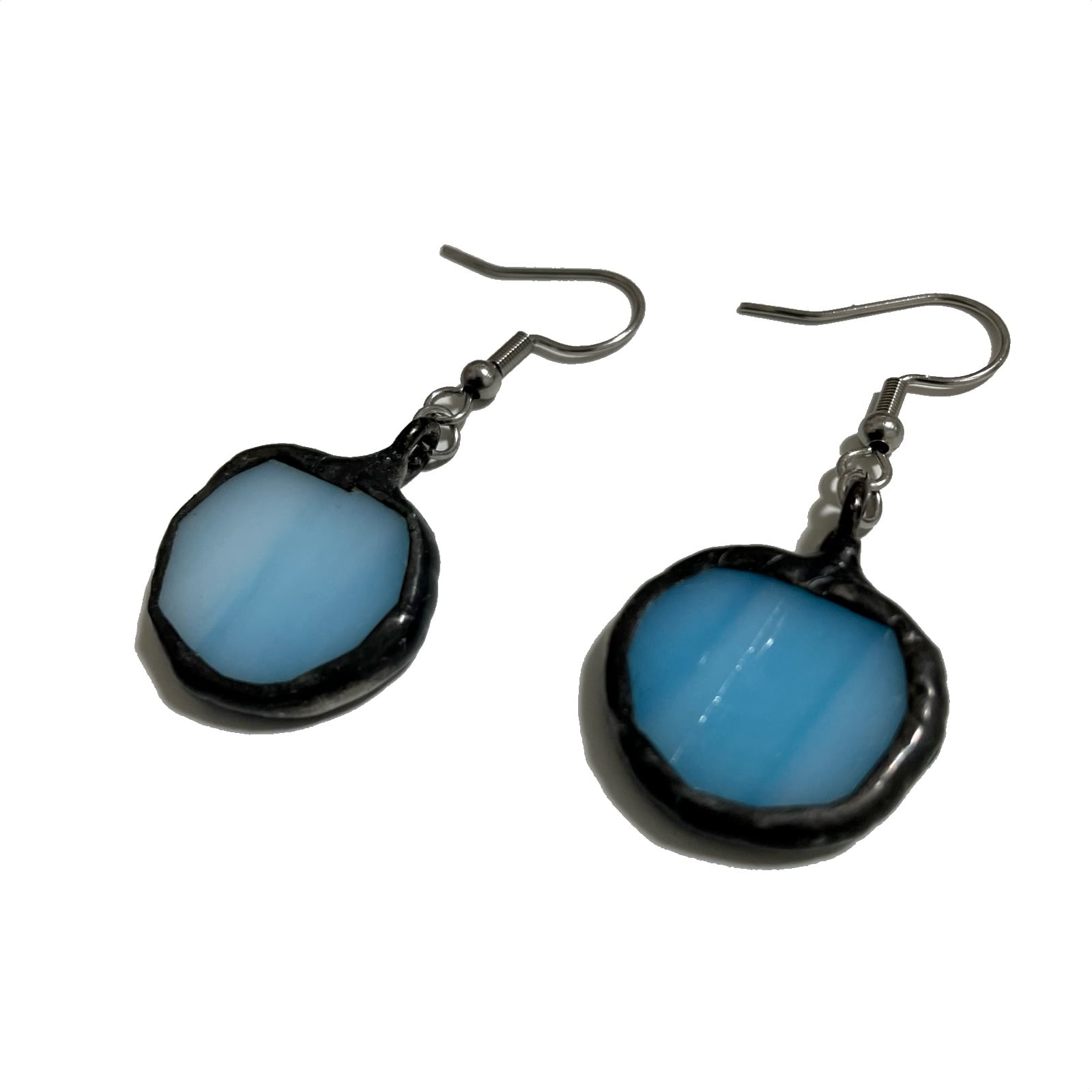 青りんご / stained glass pierce 両耳用 サージカルステンレスピアス