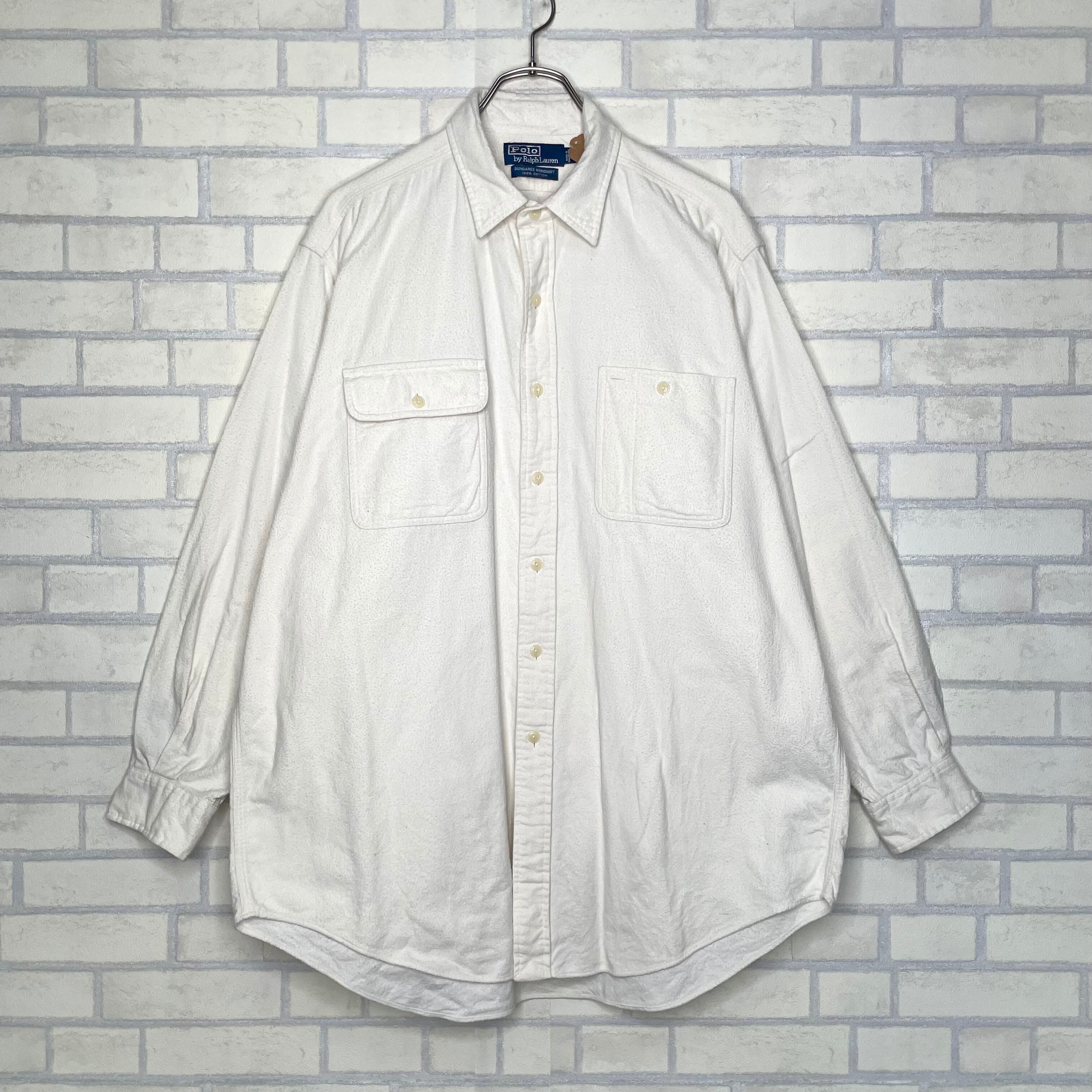 Polo By Ralph Lauren 長袖シャツ L コットン100% ワークシャツ | 古着 
