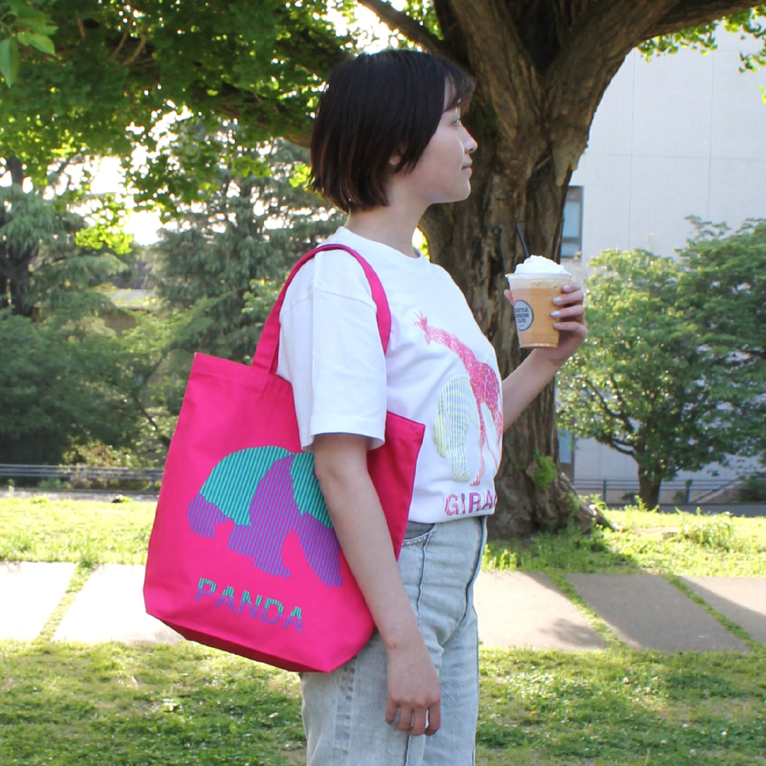 ムンカー錯視トートバッグ Munker illusion bags【Color Print Project