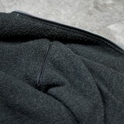 layered design foodie nylon fleece jacket