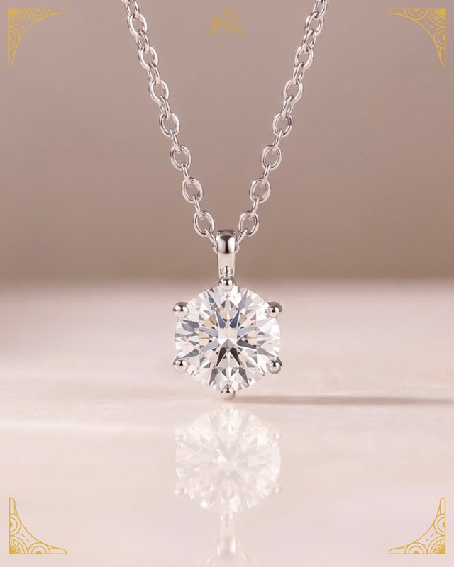 ✧再販《自分だけの魅力を最高に咲かせる / お守り》眩耀｜ネックレス スターリングシルバー モアサナイト［A168］