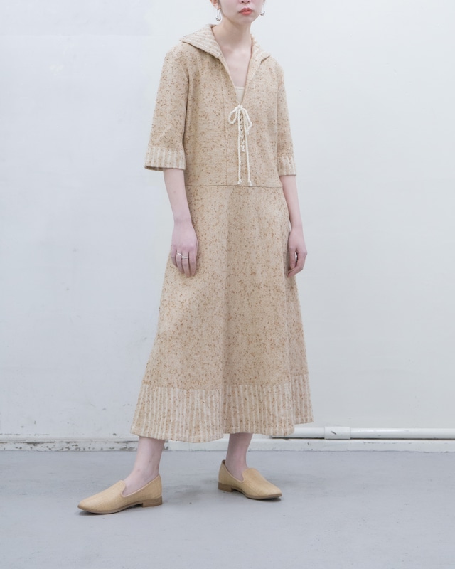 1970s jacquard nep knit dress