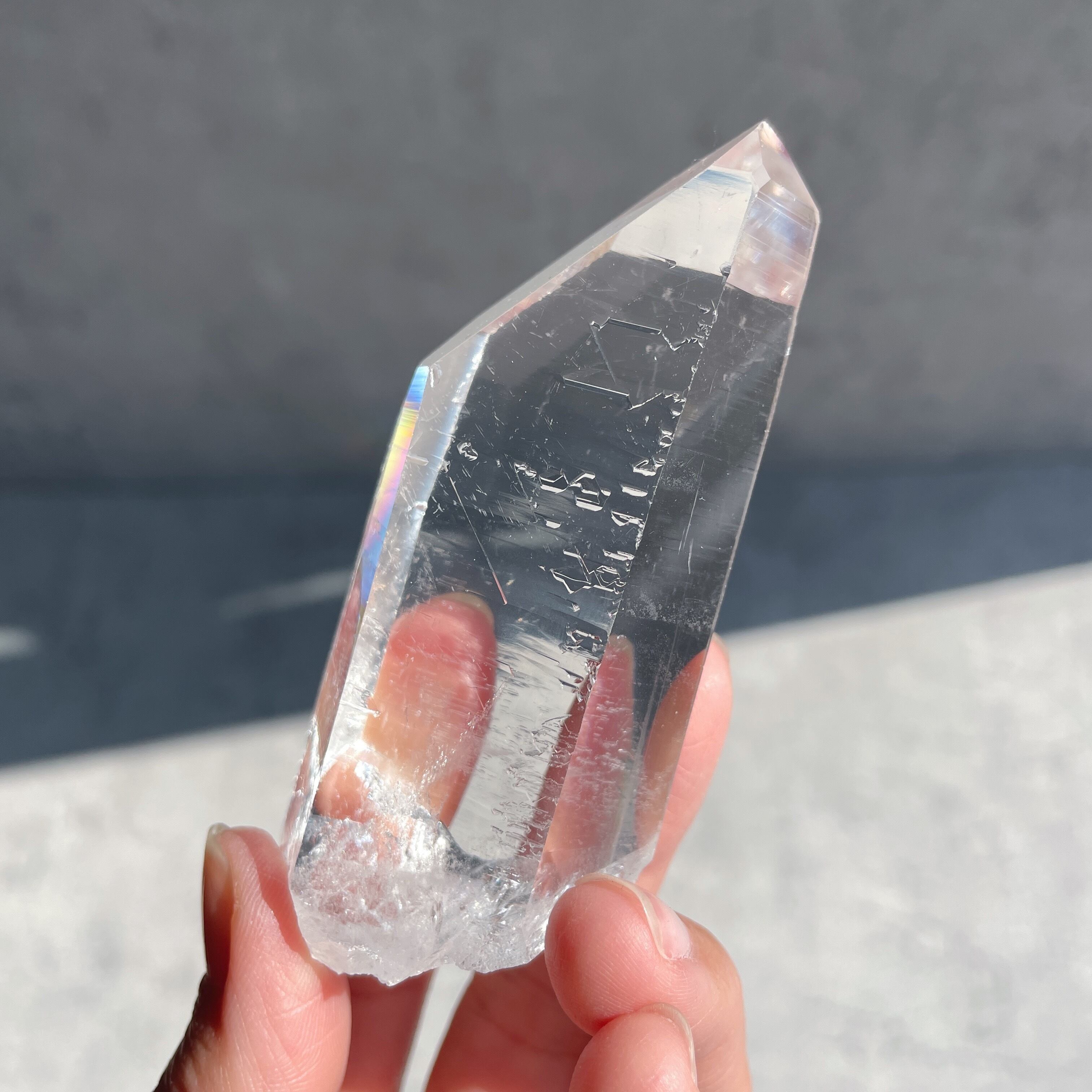 圧倒的透明感◎ゼコ産水晶 クリアクォーツポイント64◇スターブラリークォーツ/ヴィジョンクォーツ/ゼコデソーザ(ゼカデソーザ)産