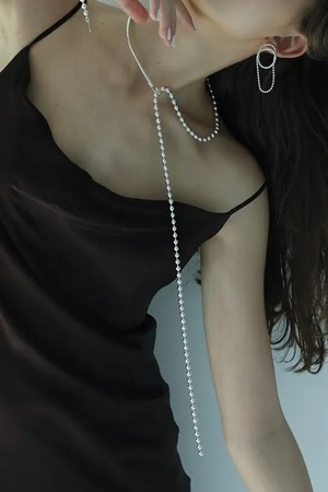 Sea'ds Mara Combination ball chain Necklace　Silver