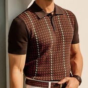 【BB88】Check Knit Polo