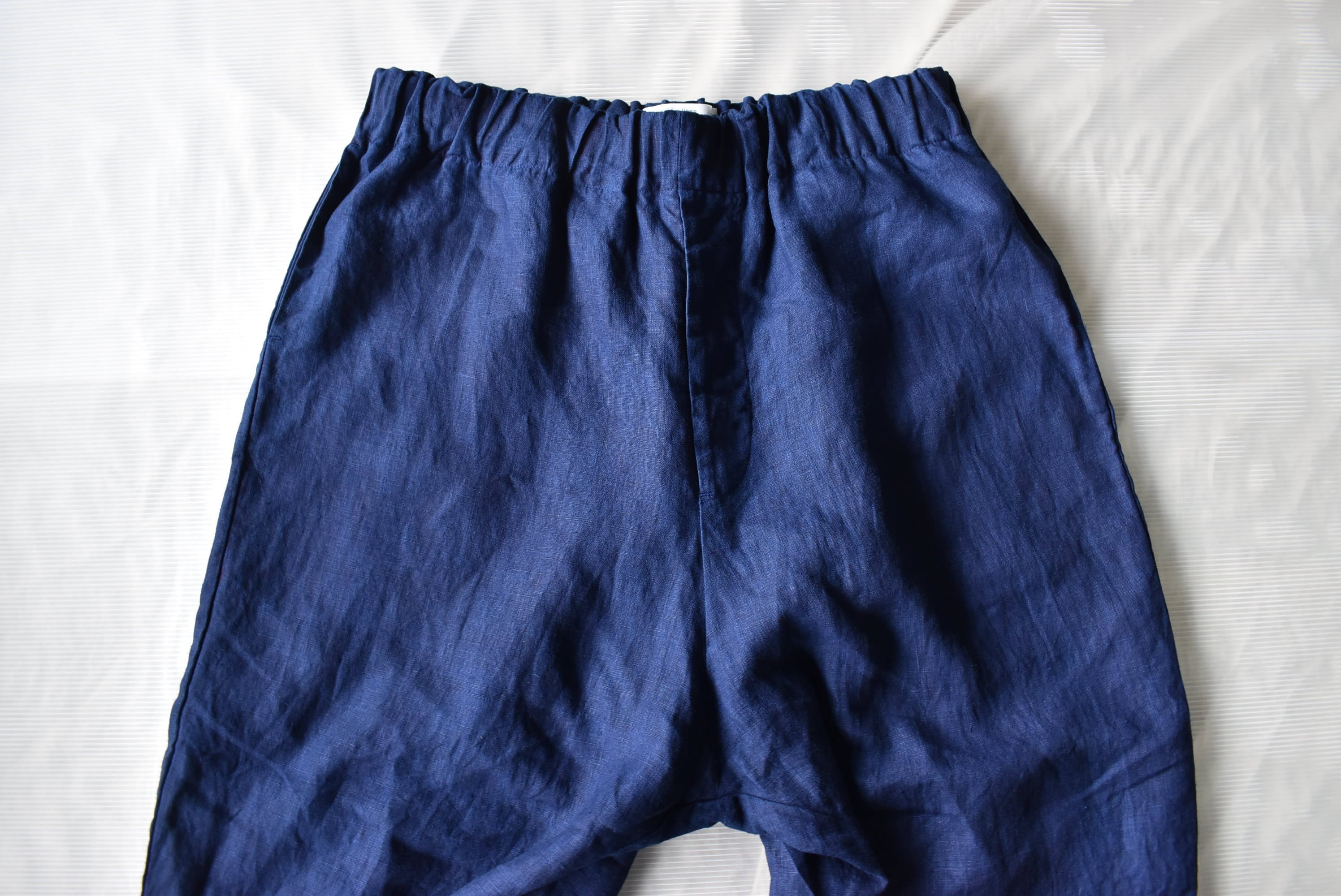 aulico LINEN PANTS NAVY | rasikufuku
