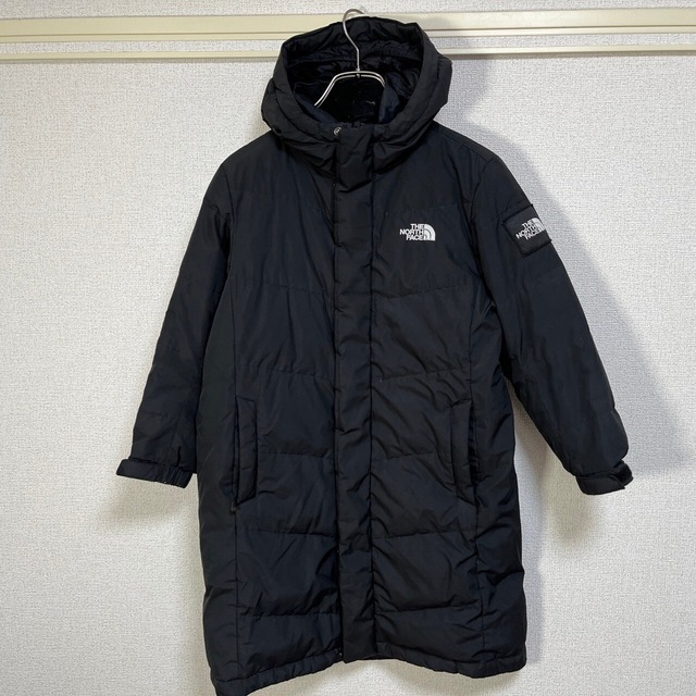 ノースフェイス ナイロンジャケット バイカラー 刺繍 オレンジグリーン  