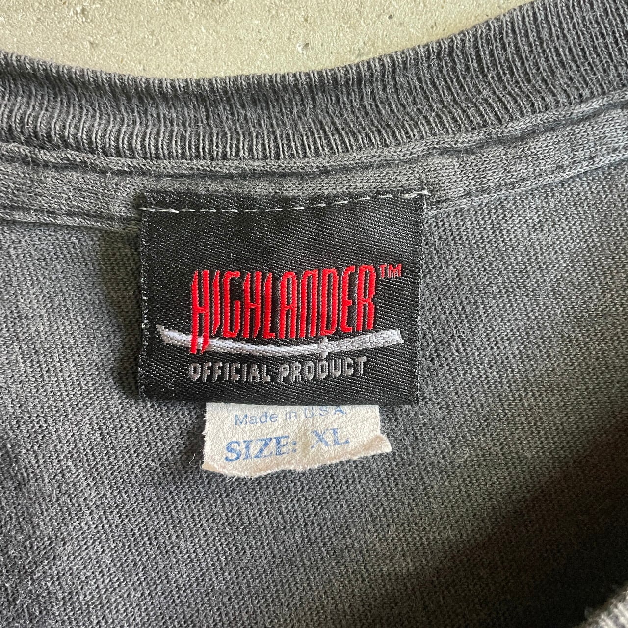 90年代 HIGHLANDER 刀剣 ムービー プリントTシャツ メンズXL 古着 90s