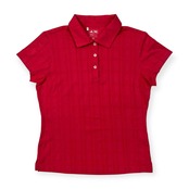 adidas GOLF アディダス ゴルフ シャドーチェック柄 半袖 ポロシャツ サイズ M /CLIMCOOL/レッド系