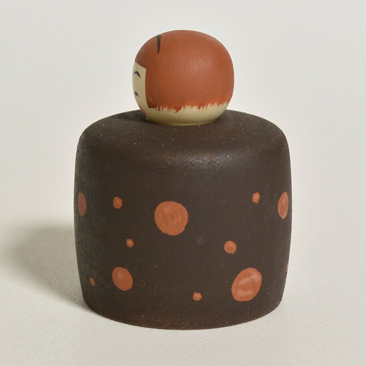 ドットちゃんえじここけし 約1.5寸 約4.5cm 鈴木明 工人（作並系