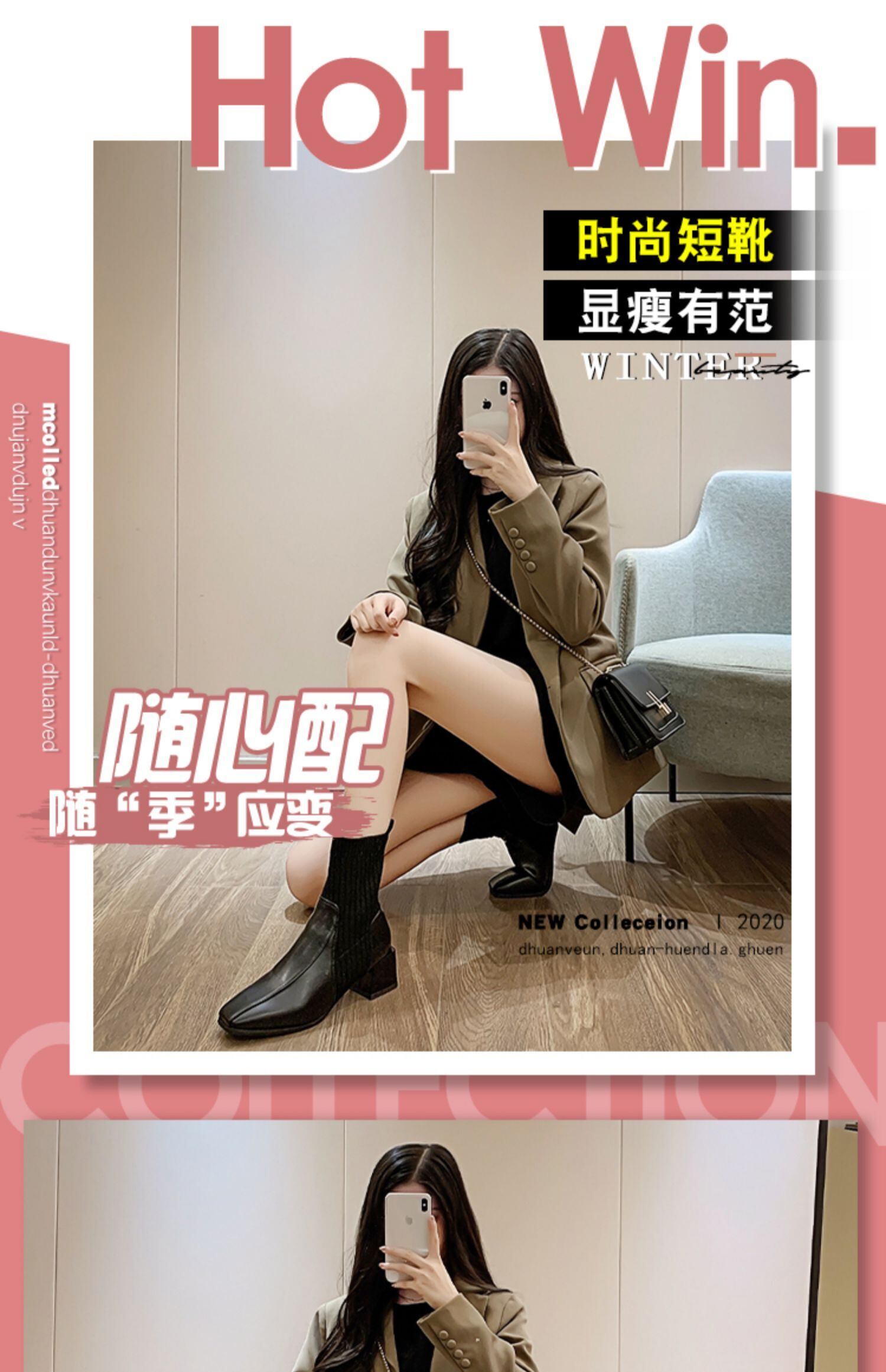 ブーツレッドカジュアル薄手 靴 シューズ スクウェア フェイクシューズ31715016486