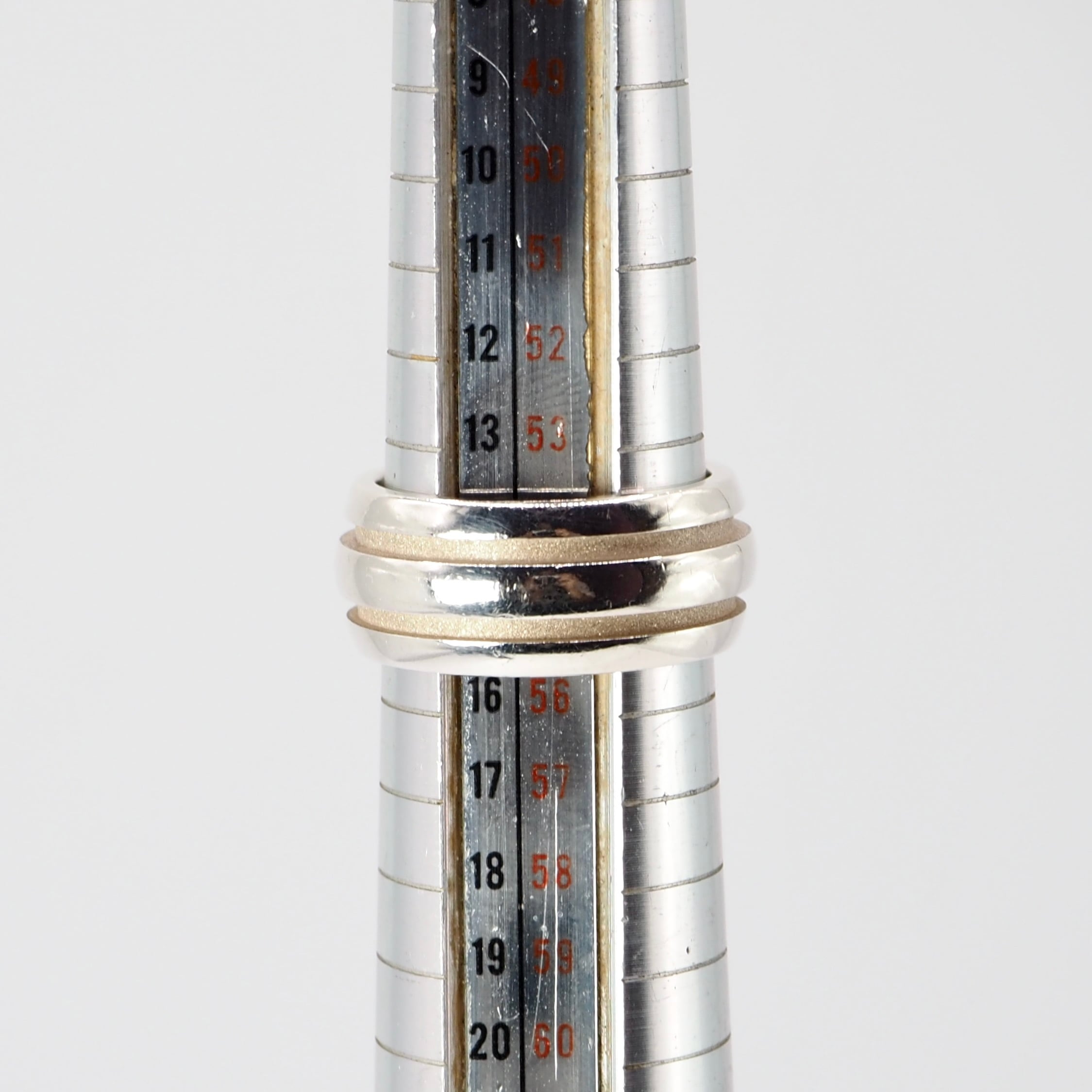 Tiffany&Co. 約15号 グルーブドダブル リング シルバー925