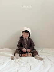 LALALAND 25/WI(Baby)Peach ribbed cardigan