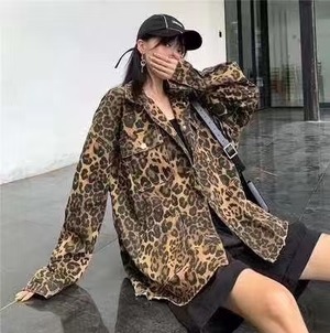 アニマル柄　オーバーシャツ　ASF212010-09