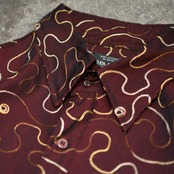 wave chain stitch design shirt