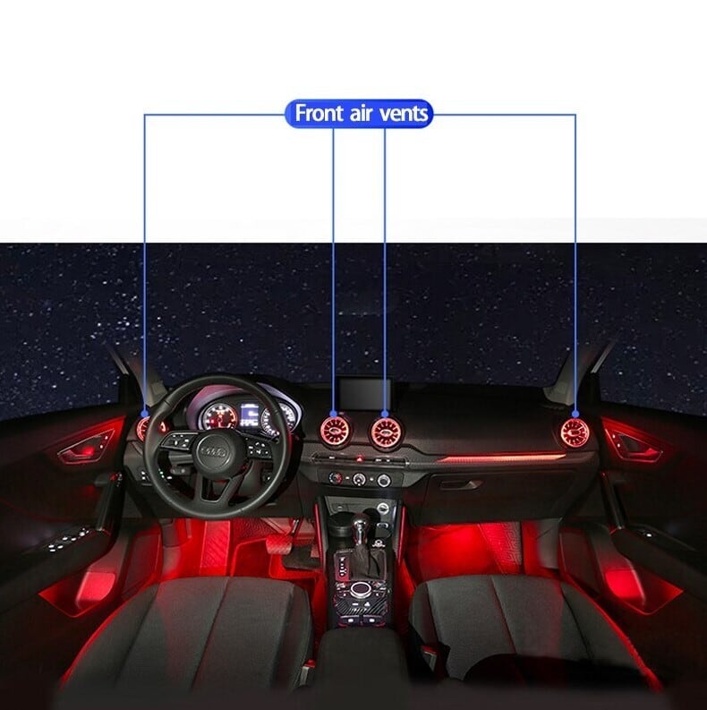 アウディ A3 イルミネーションライト A3 S3 RS3 エアコンパネル4個
