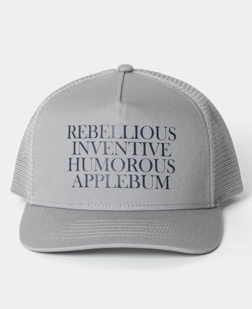 【APPLEBUM】アップルバム “PHILOSOPHY” MESH CAP (GRAY) スナップバックキャップ