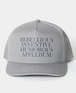 【APPLEBUM】アップルバム “PHILOSOPHY” MESH CAP (GRAY) スナップバックキャップ