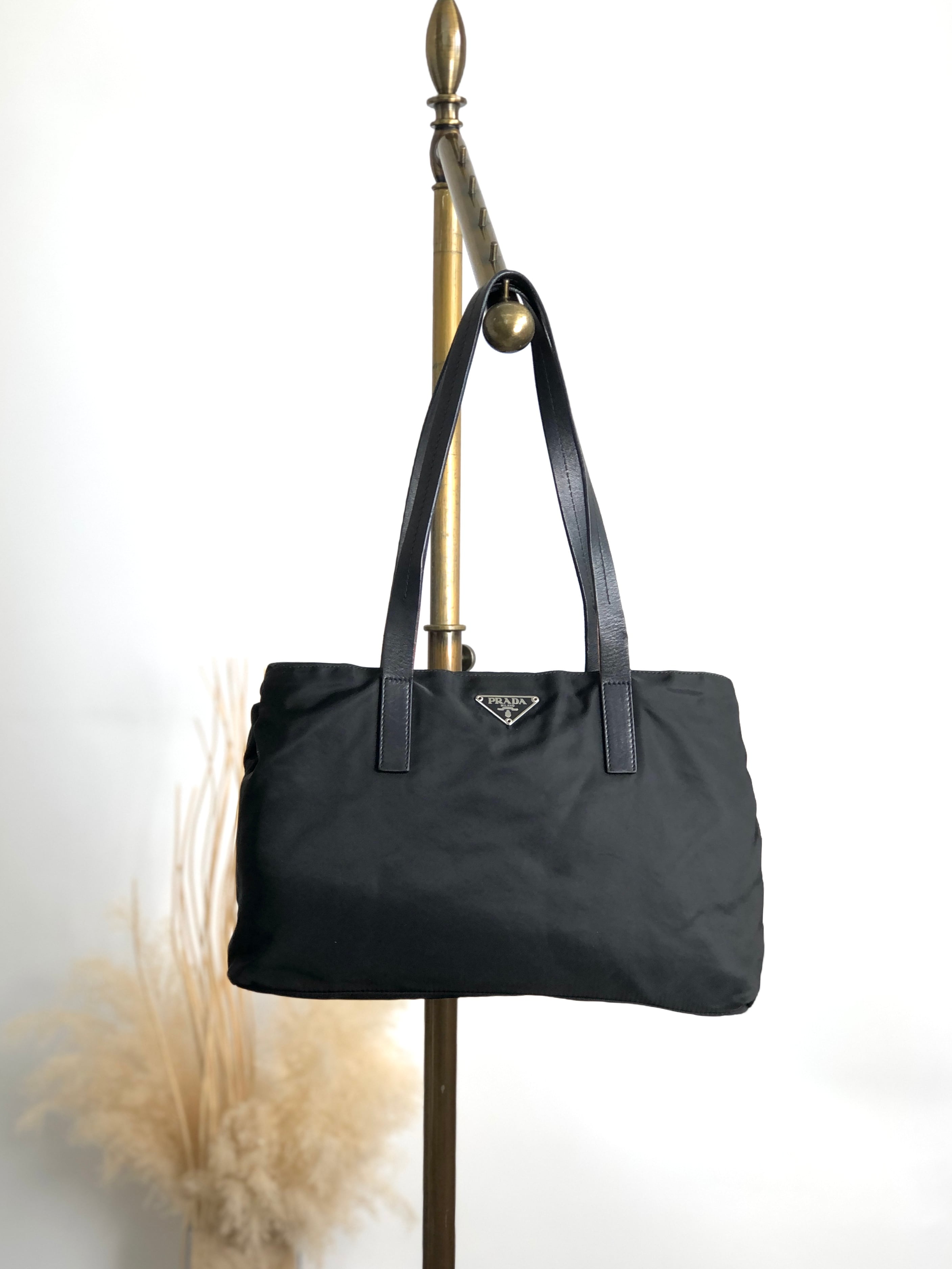 PRADA プラダ トートバッグ ブラック トライアングルロゴ