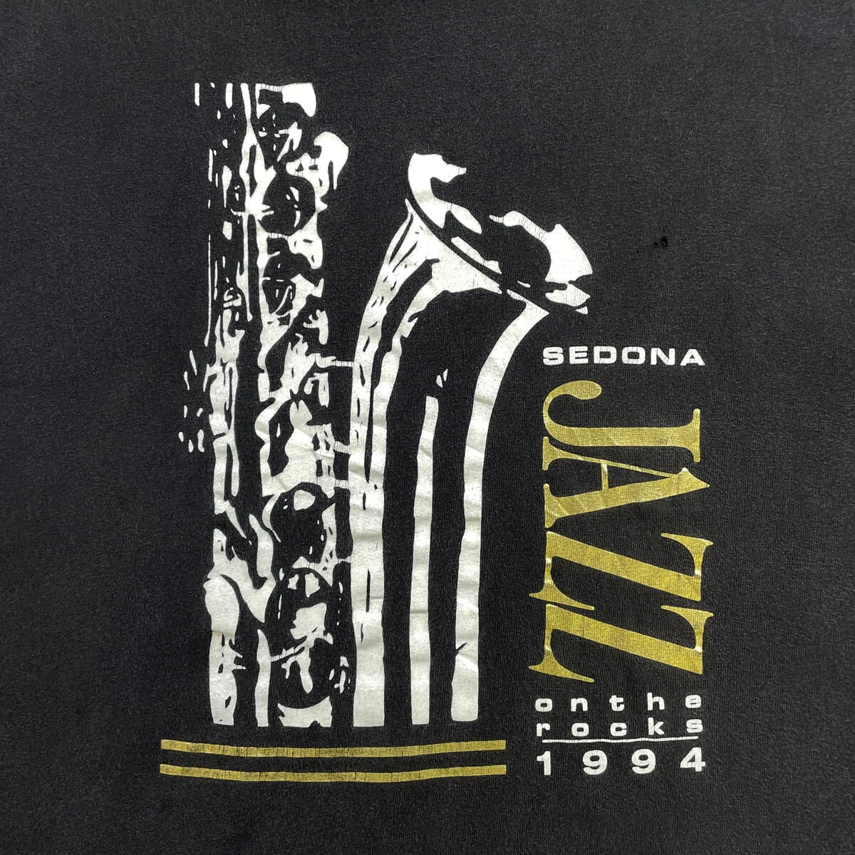 90年代 USA製 JAZZ SEDONA ON THE ROCKS 1994 ジャズ アートプリントT