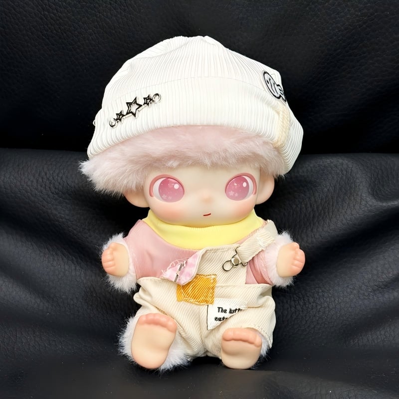 DIMOO ぬいぐるみ用 アライグマ柄トップス+ワンショルダーサロペット+