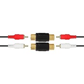 LOYELEY RCA 延長アダプタ メスメス 中継プラグ 10個セット 延長 中継 コネクタ プラグ 変換アダプタ メスメスコネクタ 金メッキ カーステレオ/スピーカー/モニターなどに