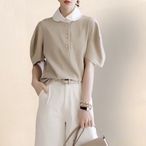 異素材ミックスポロシャツ　A1426