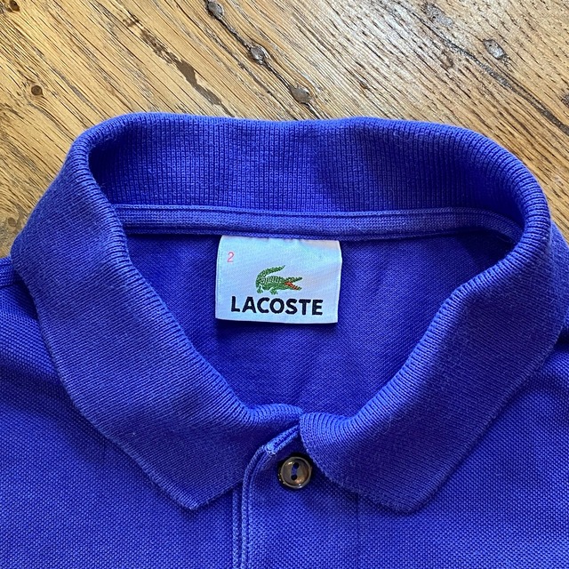 フランス古着 LACOSTE 紫 ポロシャツ | anca terrace
