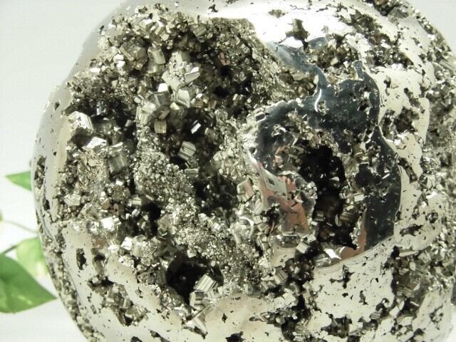 直径約15cm 6.9kg 【送料無料】【高品質】南米ペルー産特大パイライト丸玉