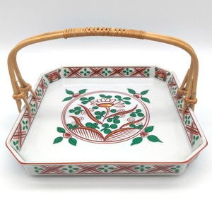 橘吉・たち吉・角皿・絵皿・持手付き・No.250817-26・梱包サイズ60