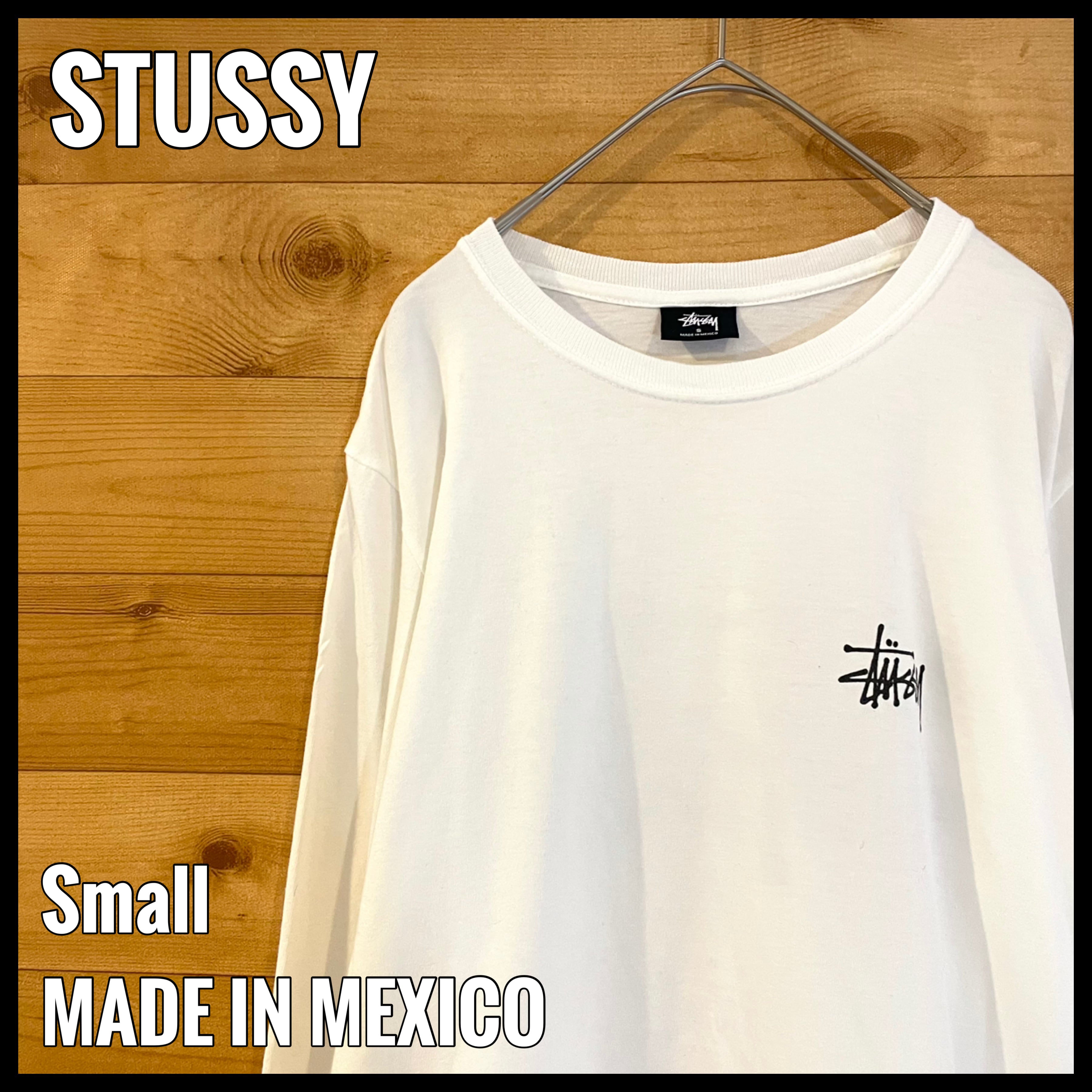 ステューシー 半袖Tシャツ デカロゴ M グリーン メキシコ製 ショーン
