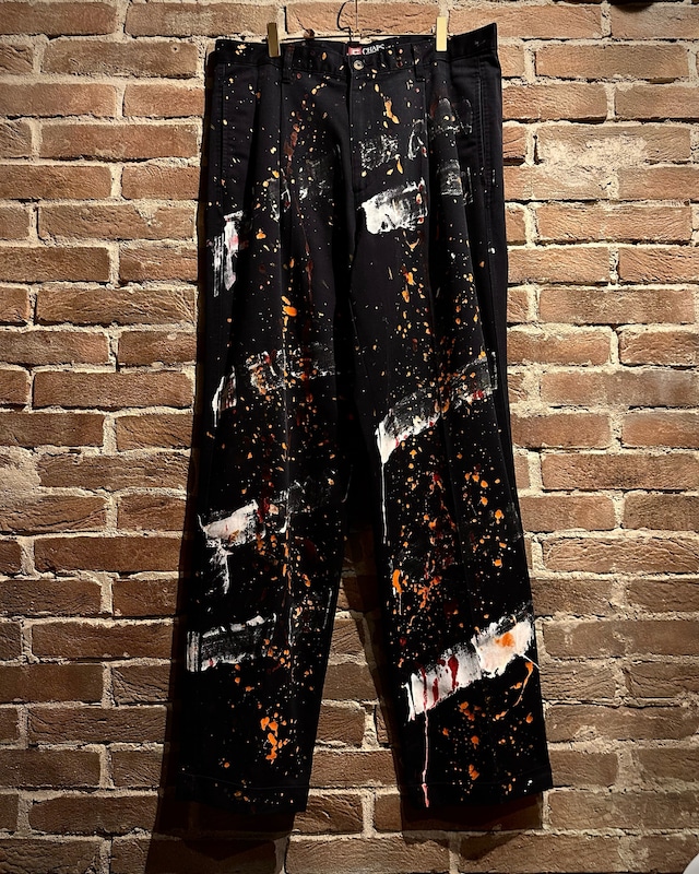 【Caka act3】“CHAPS” Paint Custom Vintage Slacks Pants
