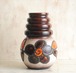 西ドイツ製 ヴィンテージ Scheurich窯 陶器の花瓶 Fat Lava 花器 一輪挿し ミッドセンチュリー期 フラワーベース アンティーク ig2219
