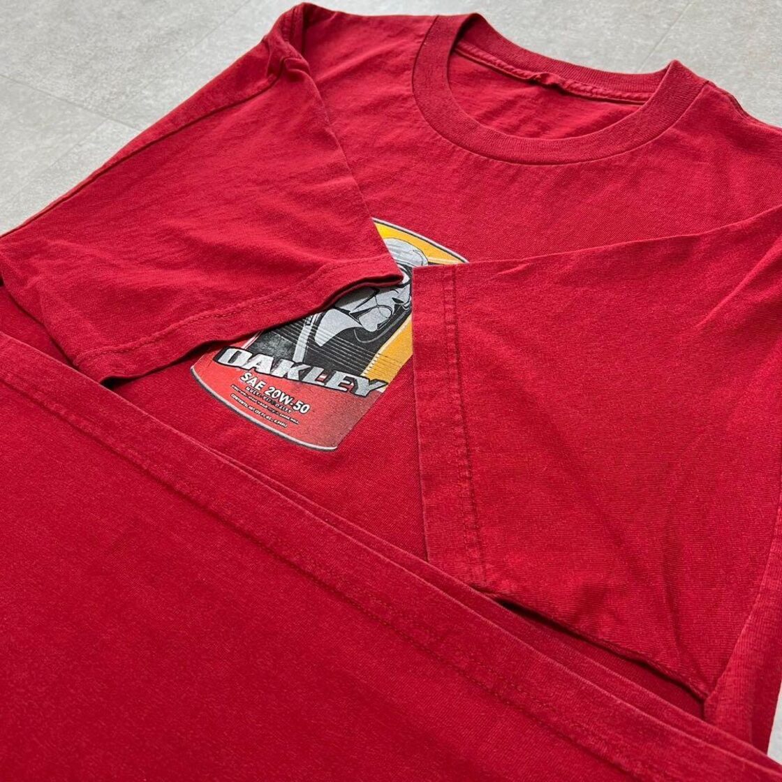 レア 90s オークリー OAKLEY ビンテージ tシャツ 赤 90年代 | Pay ID