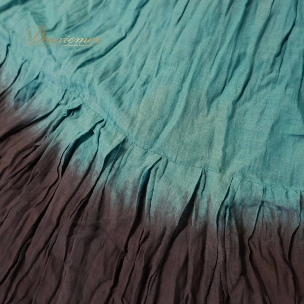 ベリーダンス 衣装 ジプシースカート グリーン系 32ヤード MYST スカート 緑 黒 ボリューム シンプル ダンス衣装 練習 レッスン イベント ステージ 落ち着いた色 ブラック系