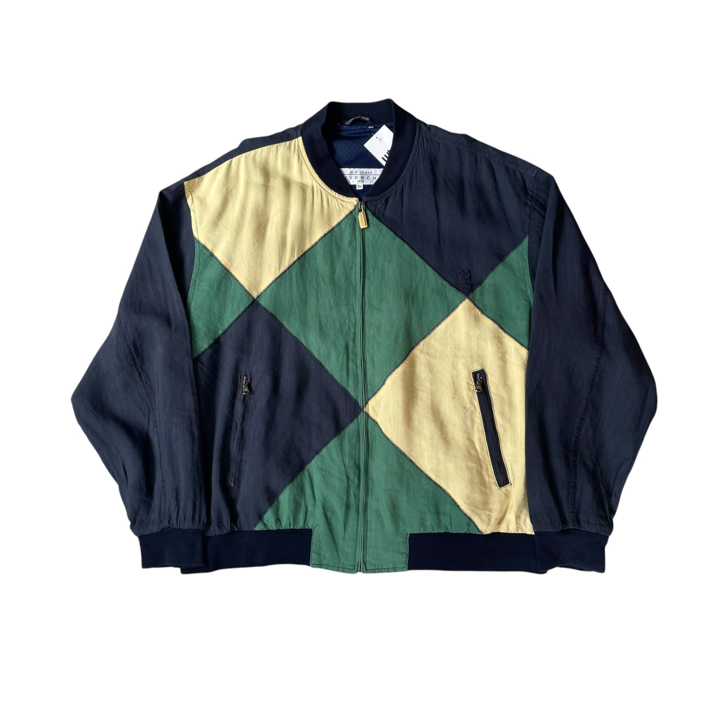 1980s GIVENCHEY Linen Switching Design Blouson