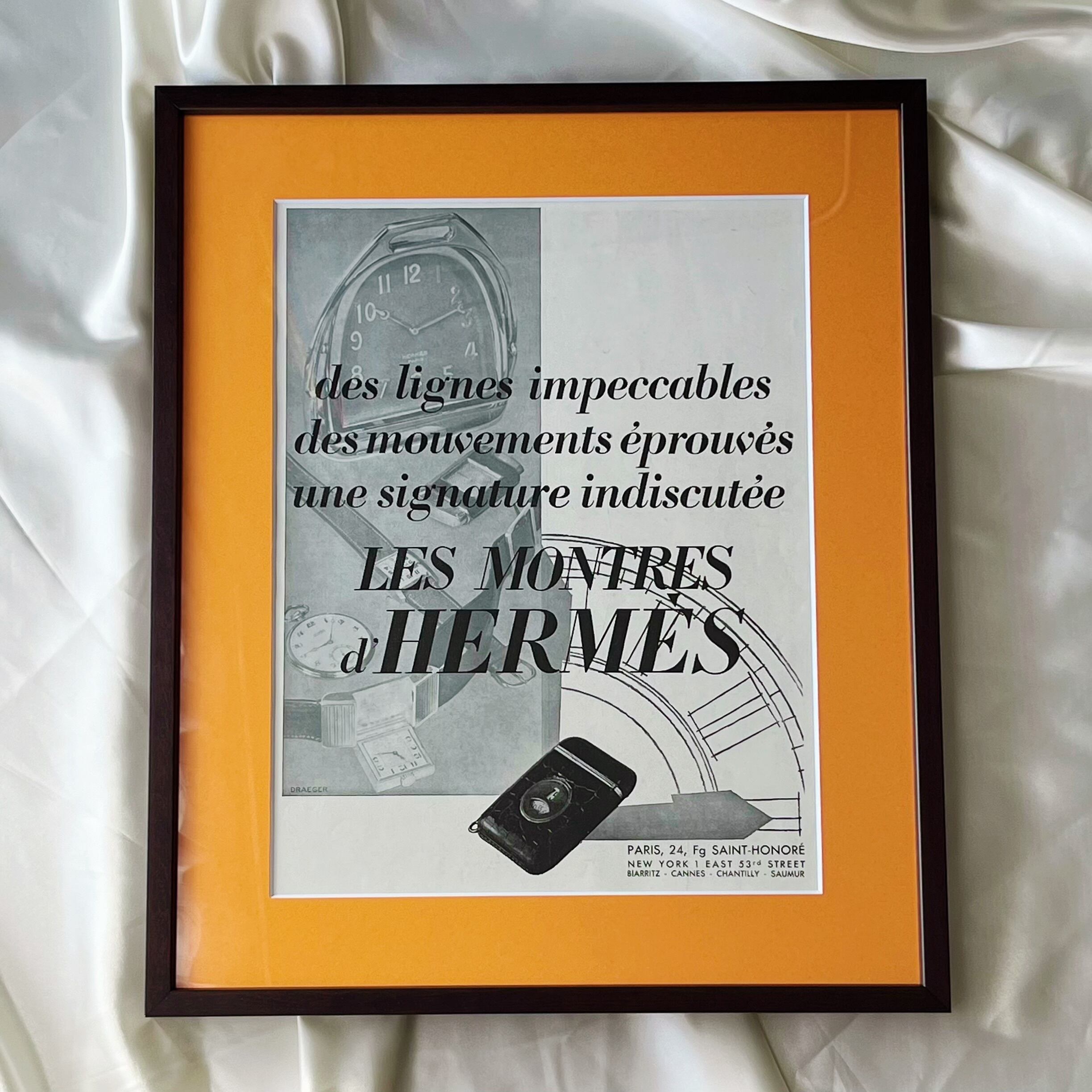 1931 広告> HERMES エルメス 時計 ポスター ヴィンテージ 1931 広告> HERMES エルメス 時計 ポスター ヴィンテージ