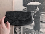 JAPAN? 80's-90's Vintage Black beads purse
