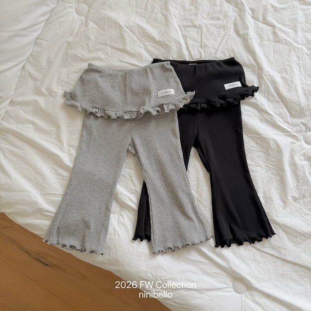 【取寄】ninibello|titi bootcut skirt pants|ティティブーツカットスカートパンツ|XS-2XL|kids|26 autumn