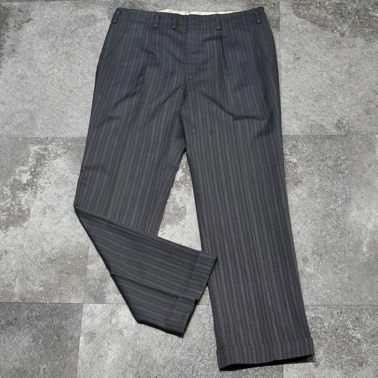 50's jacquard weave stripe set up