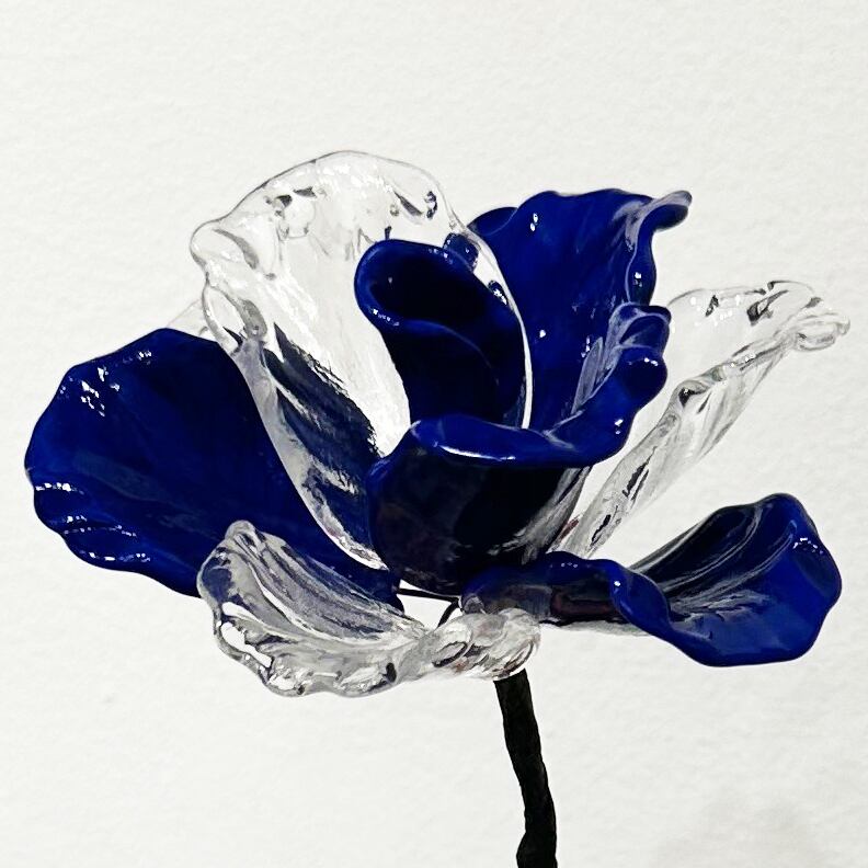 ItemB35 イタリア製 ヴェネチアンガラスの薔薇 花びら8枚 | coloreshop