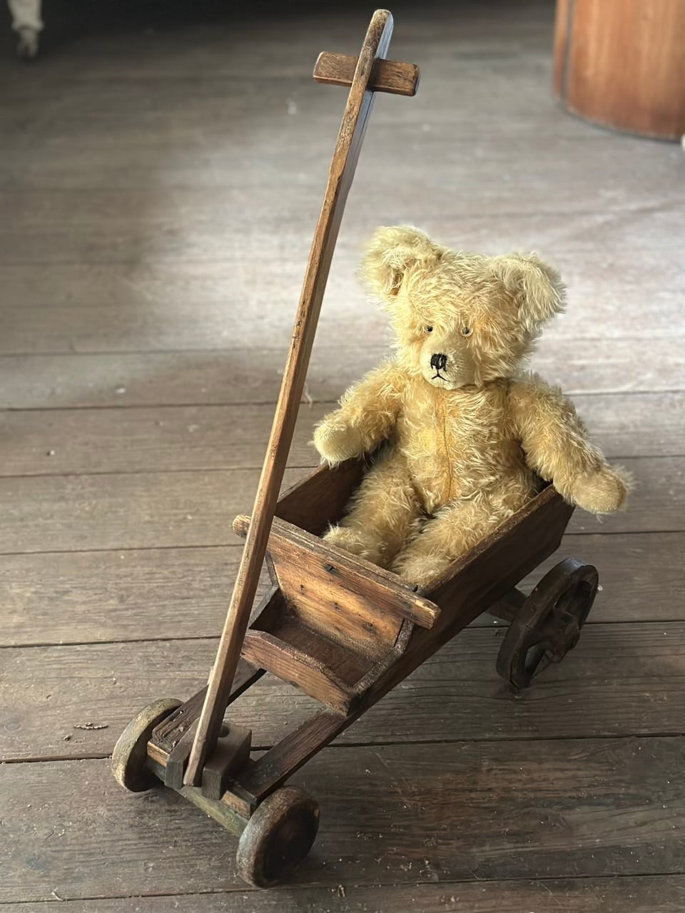 子供用 手押し車 木製トロリー 荷車 | Brocante de La Cocotte