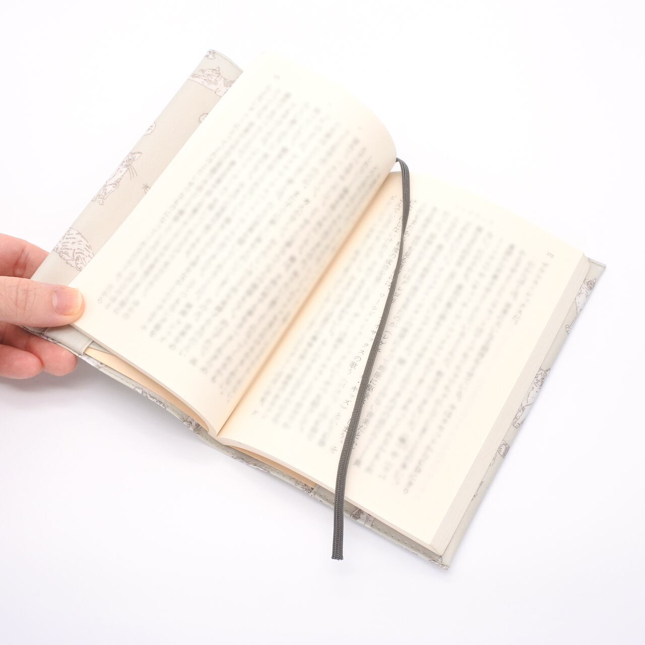 リバティ ラミネートのブックカバー ミャオウ 文庫 新書 ハヤカワ文庫