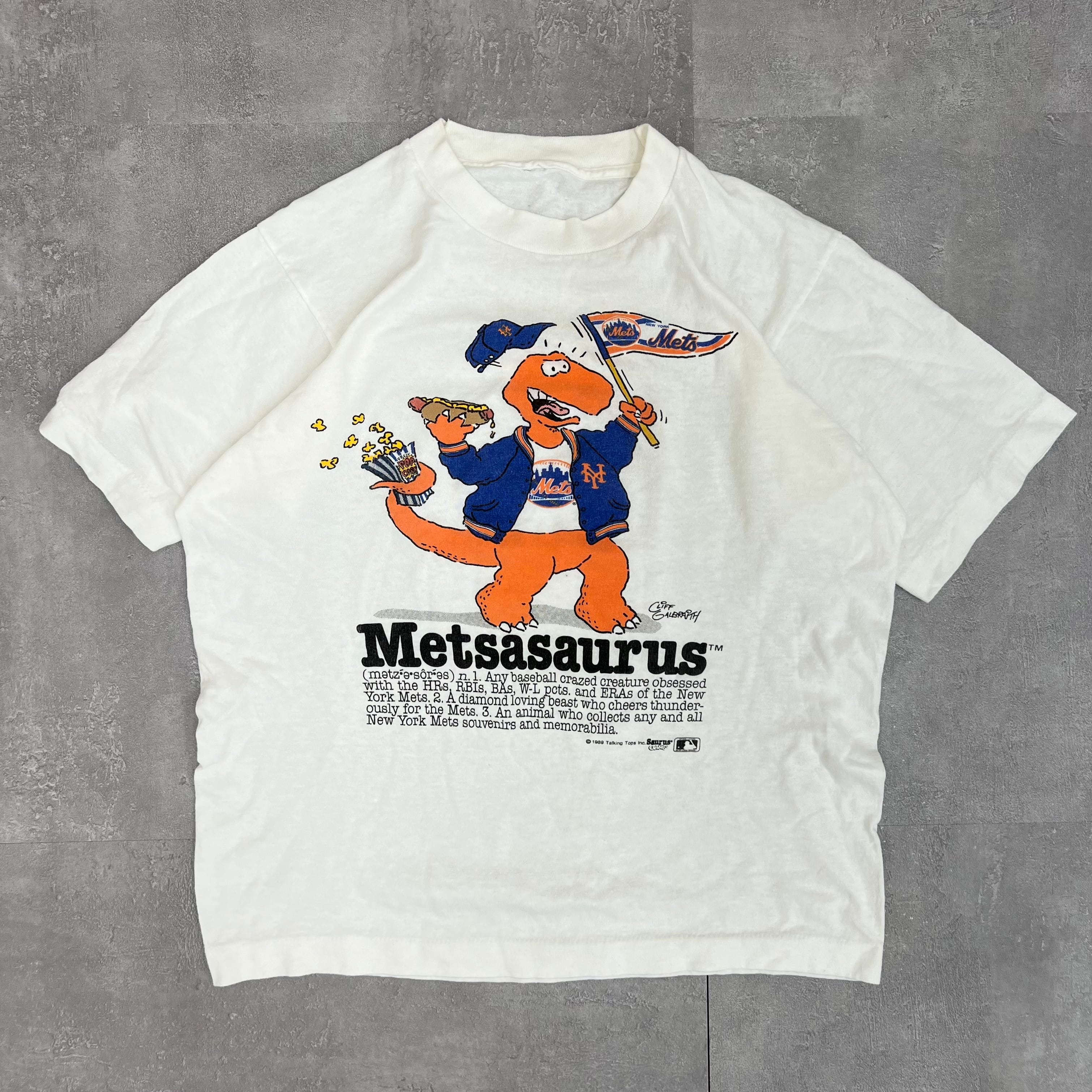 104 Vintage 89's MLB Mets/メッツ シングルステッチ Tee サイズS