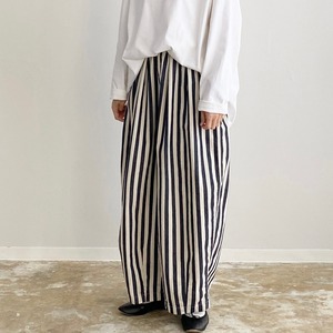 【HARVESTY】 STRIPES CIRCUS PANTS (BIG) (UNISEX)  ハーベスティ ストライプサーカスパンツ A12108