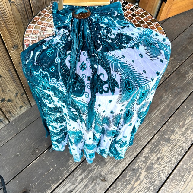 2wayマンダラ柄レーヨンスカート