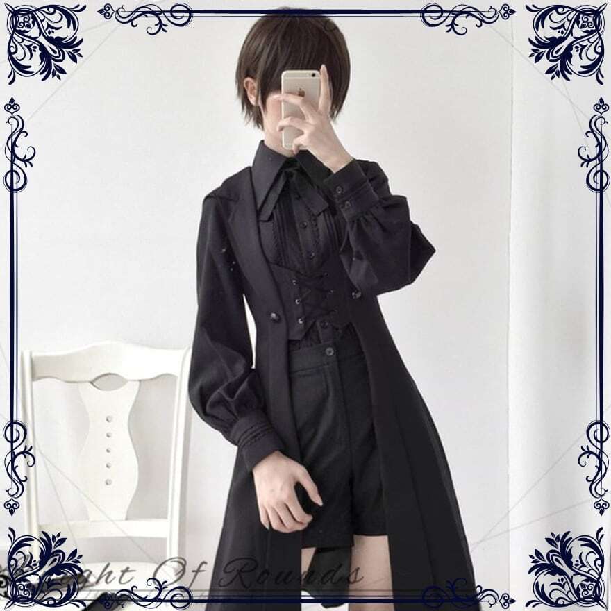 王子系ロリィタ ロングベスト ダーク×麗人 コンカフェ向け｜WithU